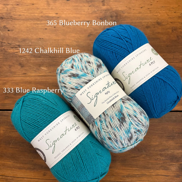 West Yorkshire Spinners (WYS) Signature 4 ply Yarn - Butterflies