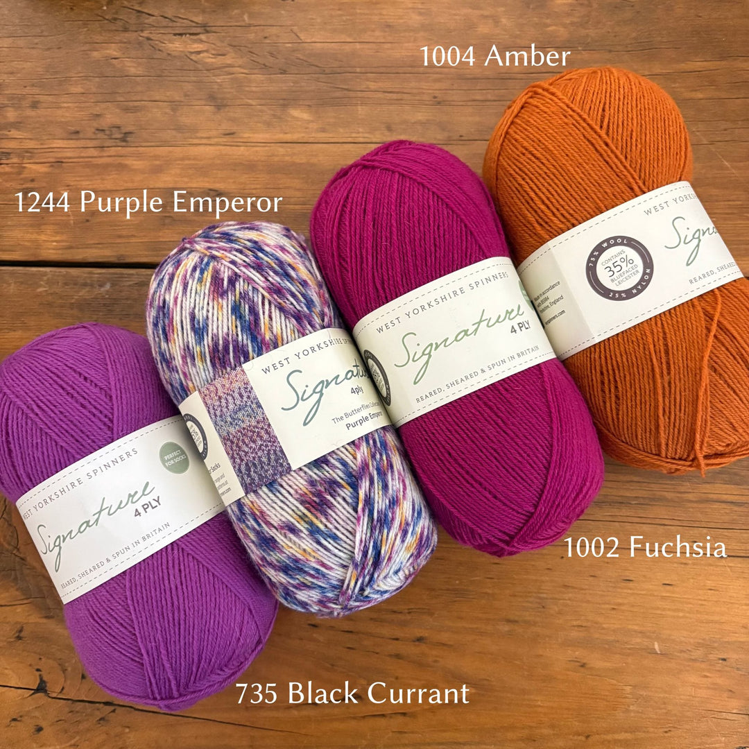 West Yorkshire Spinners (WYS) Signature 4 ply Yarn - Butterflies