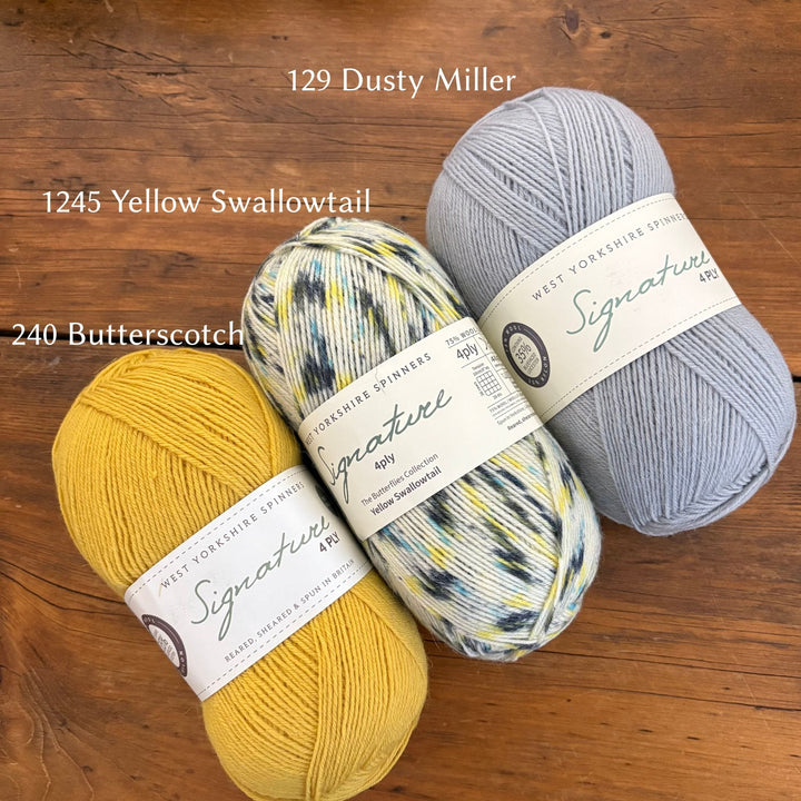 West Yorkshire Spinners (WYS) Signature 4 ply Yarn - Butterflies