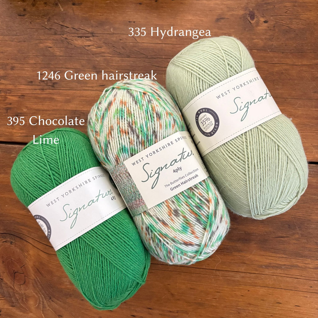 West Yorkshire Spinners (WYS) Signature 4 ply Yarn - Butterflies