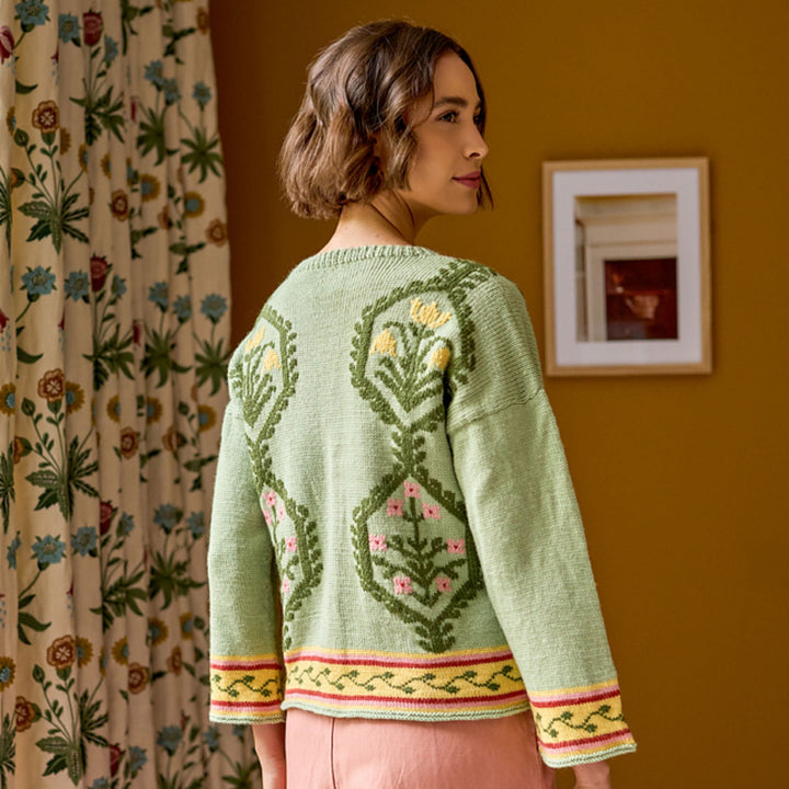 Woodland Weeds Cardigan by Birch + Bliss in Morris DK