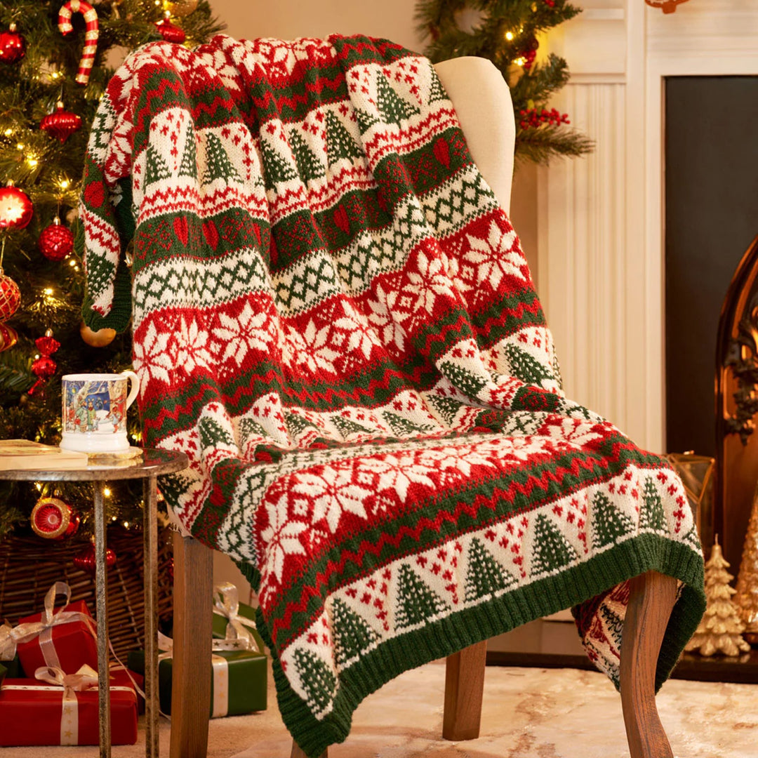 Woodside Blanket Kit by Jenny Watson in The Croft Aran