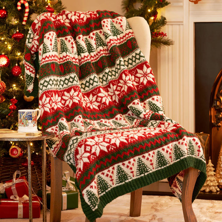 Woodside Blanket Kit by Jenny Watson in The Croft Aran