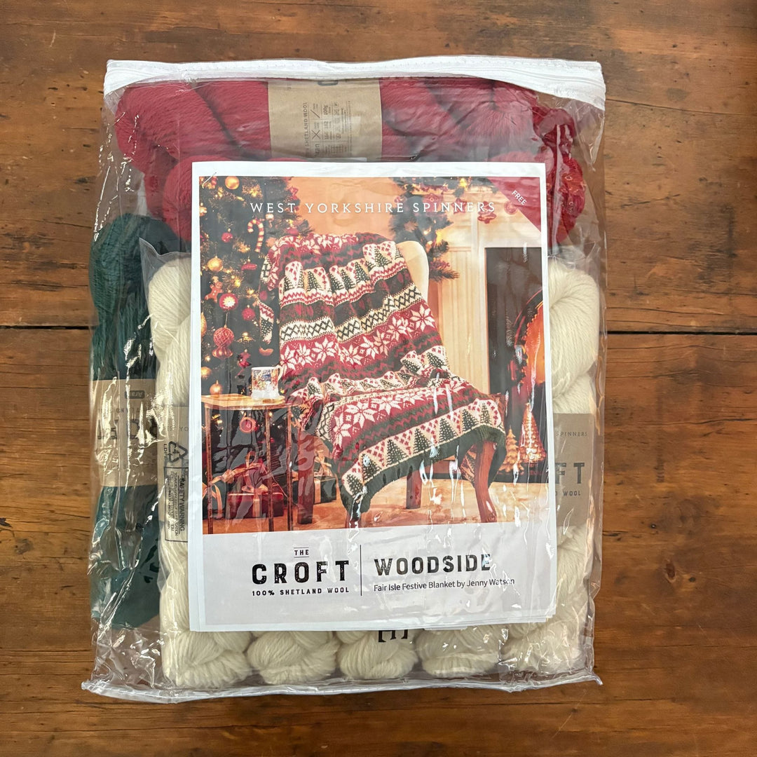 Woodside Blanket Kit by Jenny Watson in The Croft Aran
