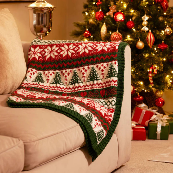 Woodside Blanket Kit by Jenny Watson in The Croft Aran