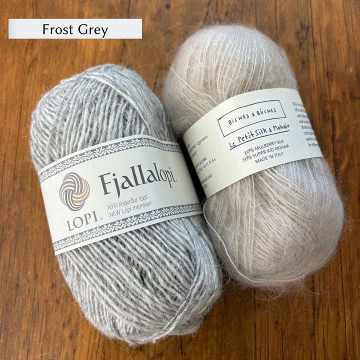 Shoreline Sweater by Ozetta in Fjallalopi and Le Petit Silk & Mohair