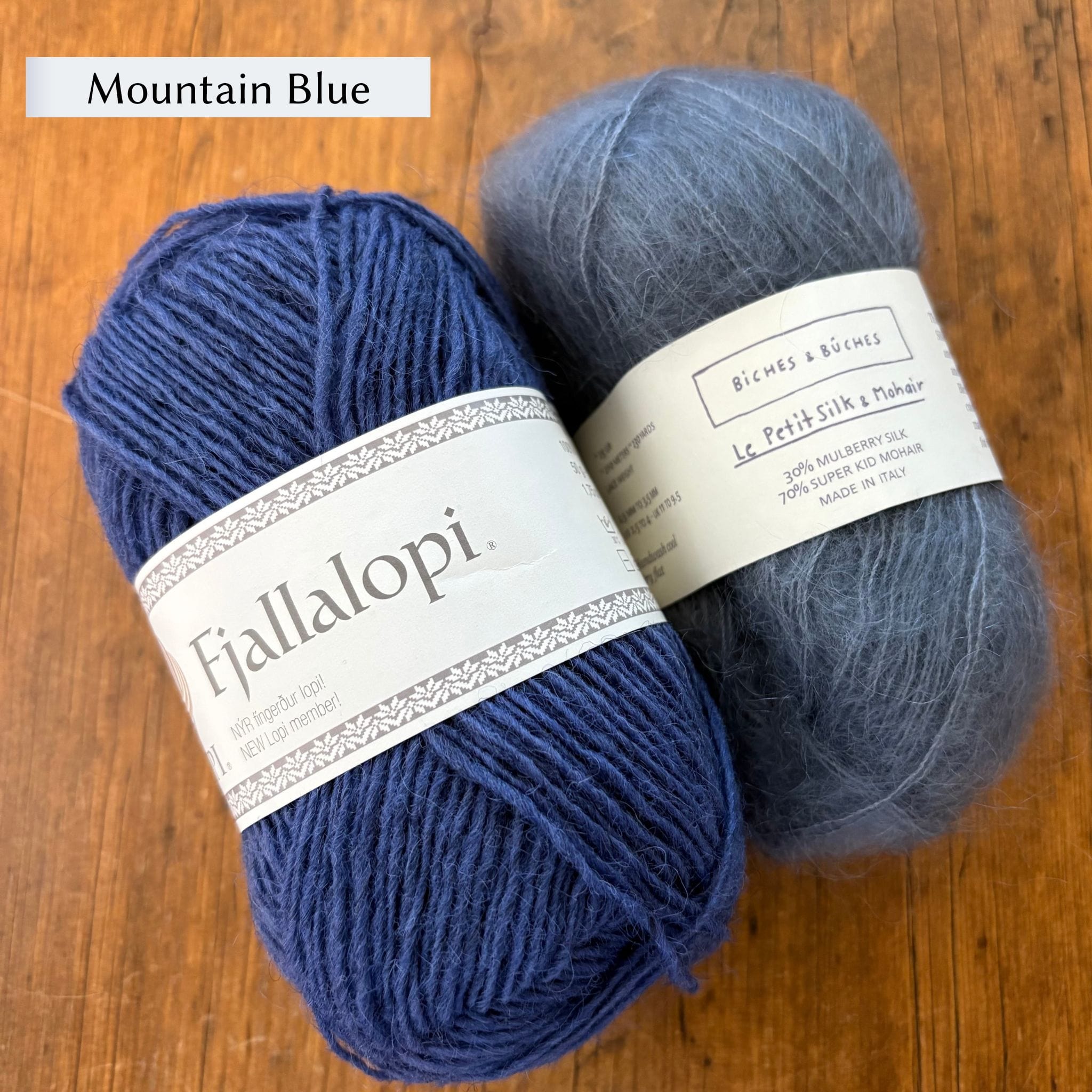 Shoreline Sweater by Ozetta in Fjallalopi and Le Petit Silk & Mohair