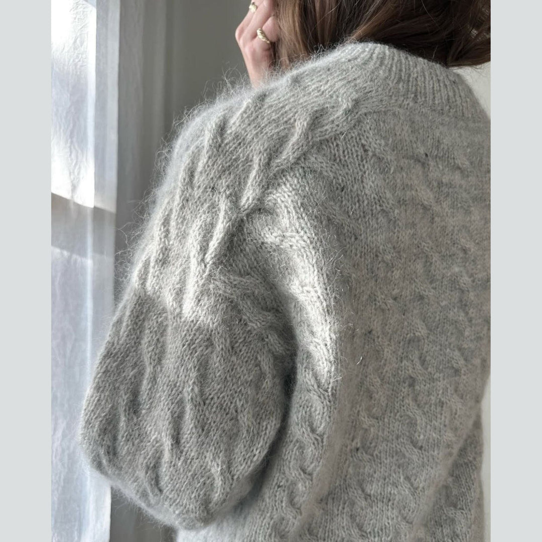 Shoreline Sweater by Ozetta in Fjallalopi and Le Petit Silk & Mohair