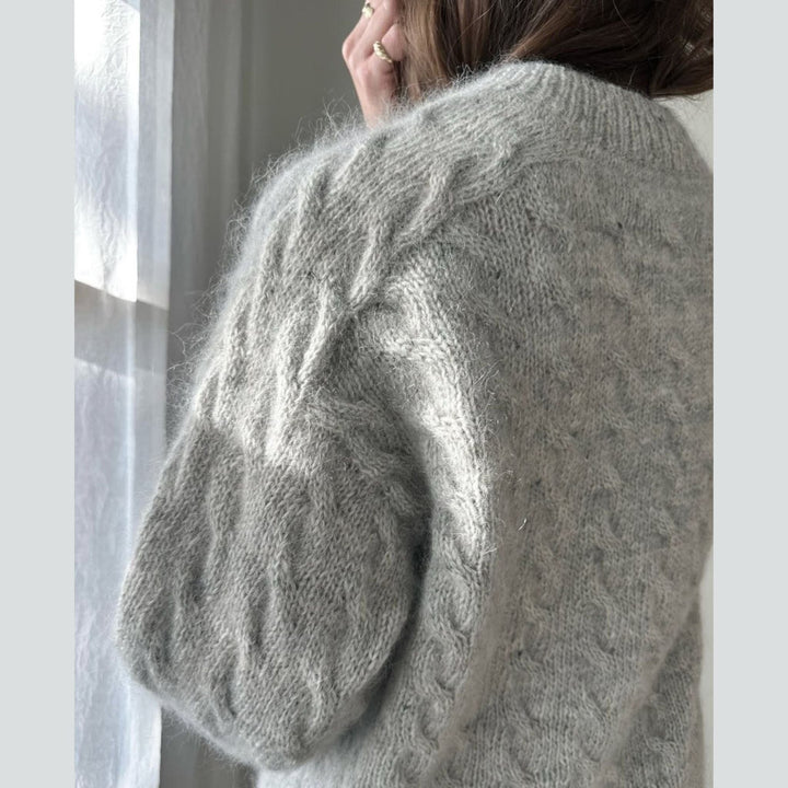 Shoreline Sweater by Ozetta in Fjallalopi and Le Petit Silk & Mohair