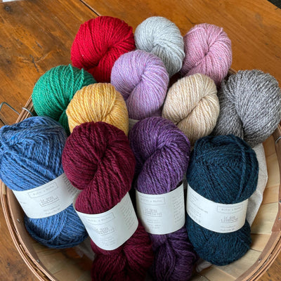 Basket of Biches & Buches Les Gros Yarn in many colorsn