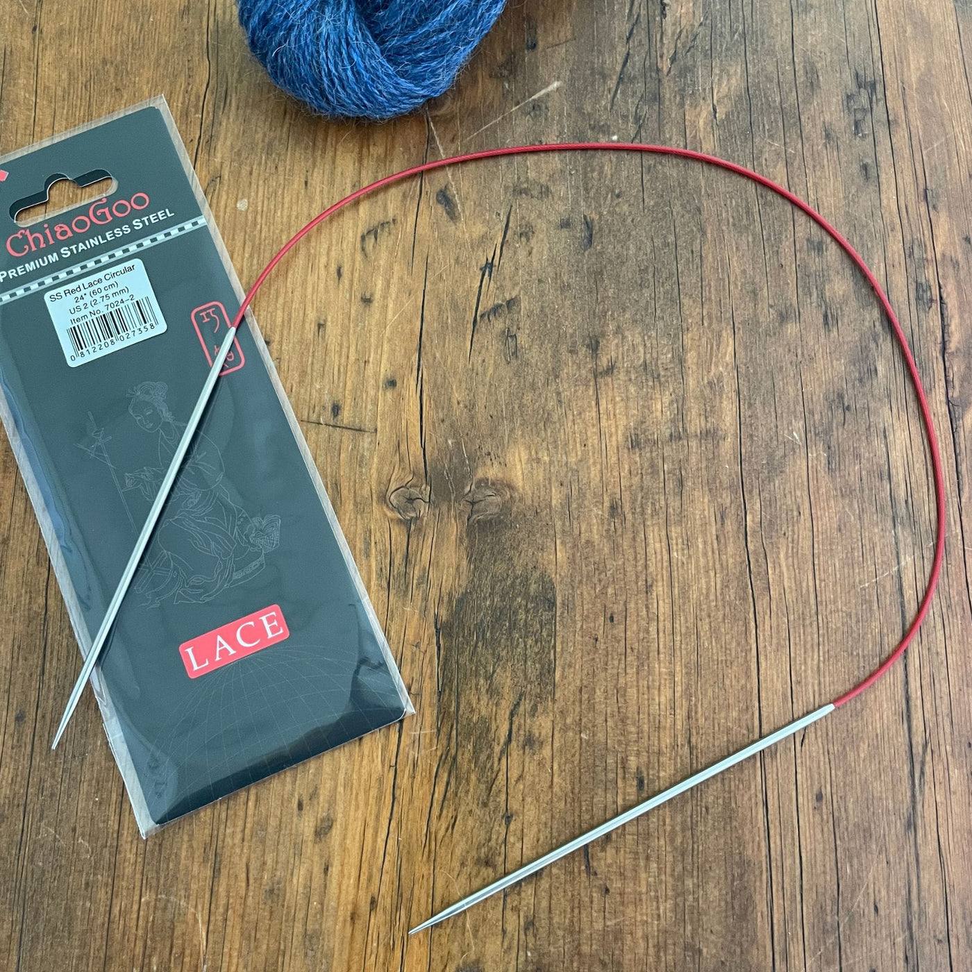 CHIAOGOO CHIAOGOO 24 Inch Stainless Steel Fixed Circular Knitting Needle