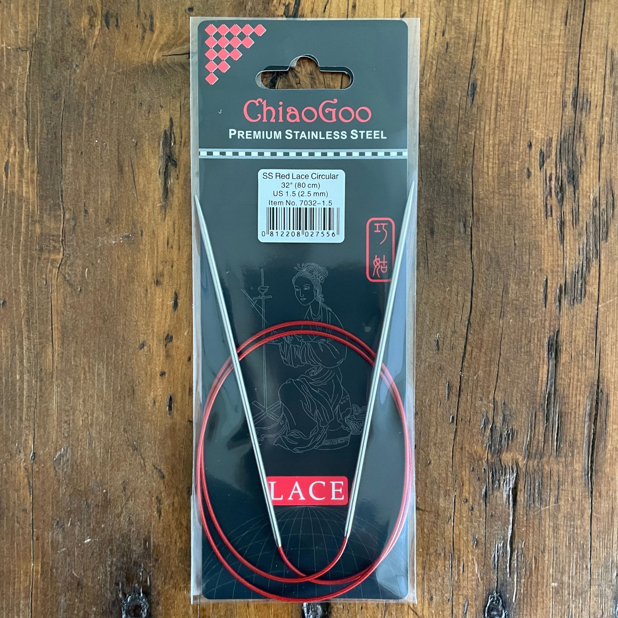 ChiaoGoo Red Lace - 16 Cord - Fixed Circular Needles – lolodidit