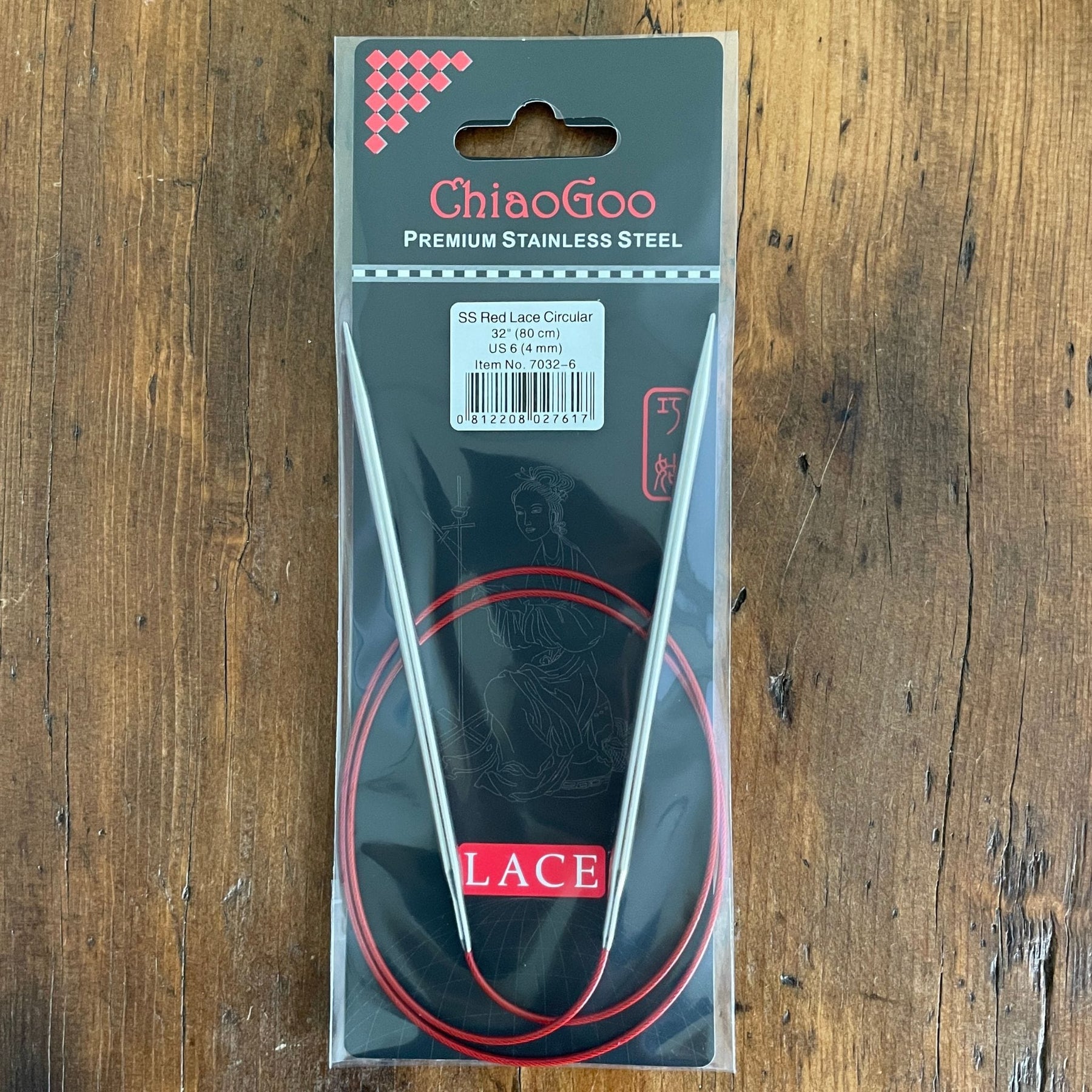 Chiaogoo Red Lace Circular Needles 32 Inches