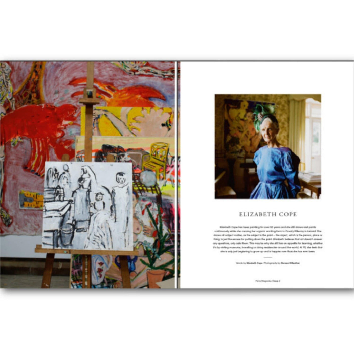 The Woolly Thistle Faire Magazine Issue 3, Elizabeth Cope and featuring several paintings