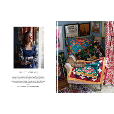 Spread in Faire Magazine Issue 6 showing Eppie Thompson art and portrait..