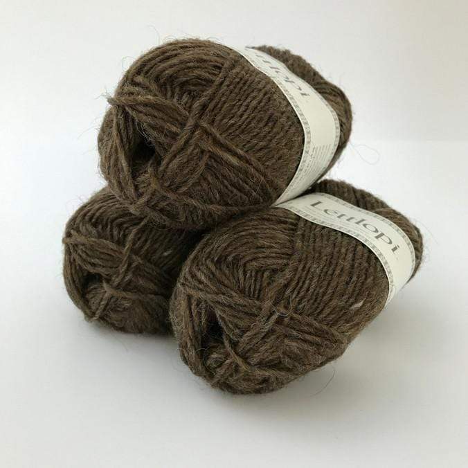 Ball of Lettlopi in colorway 0053 - acorn heather.