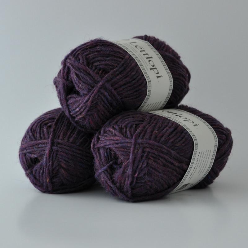 Ball of Lettlopi in colorway 1414 - violet heather.