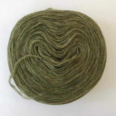 Plötulopi Unspun Wool in Clover Green Heather - 1423