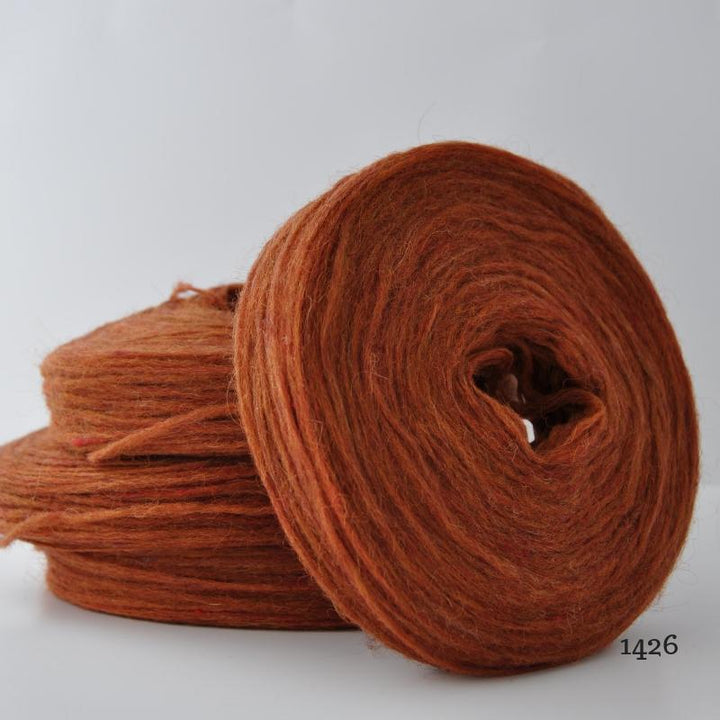 Plötulopi Unspun Wool in Dark Amber Heather - 1426
