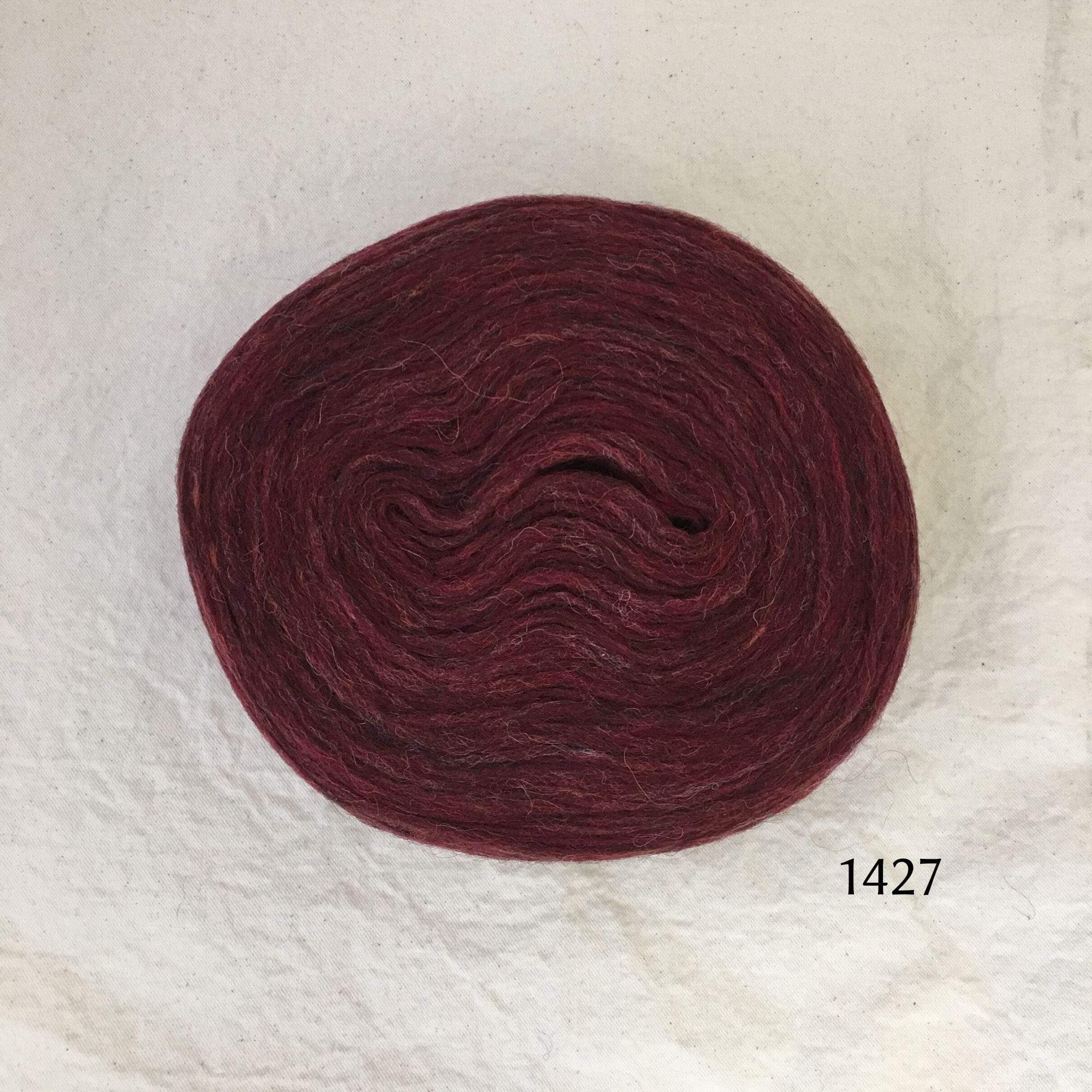 Plötulopi Unspun Wool in Jasper Red Heather - 1427