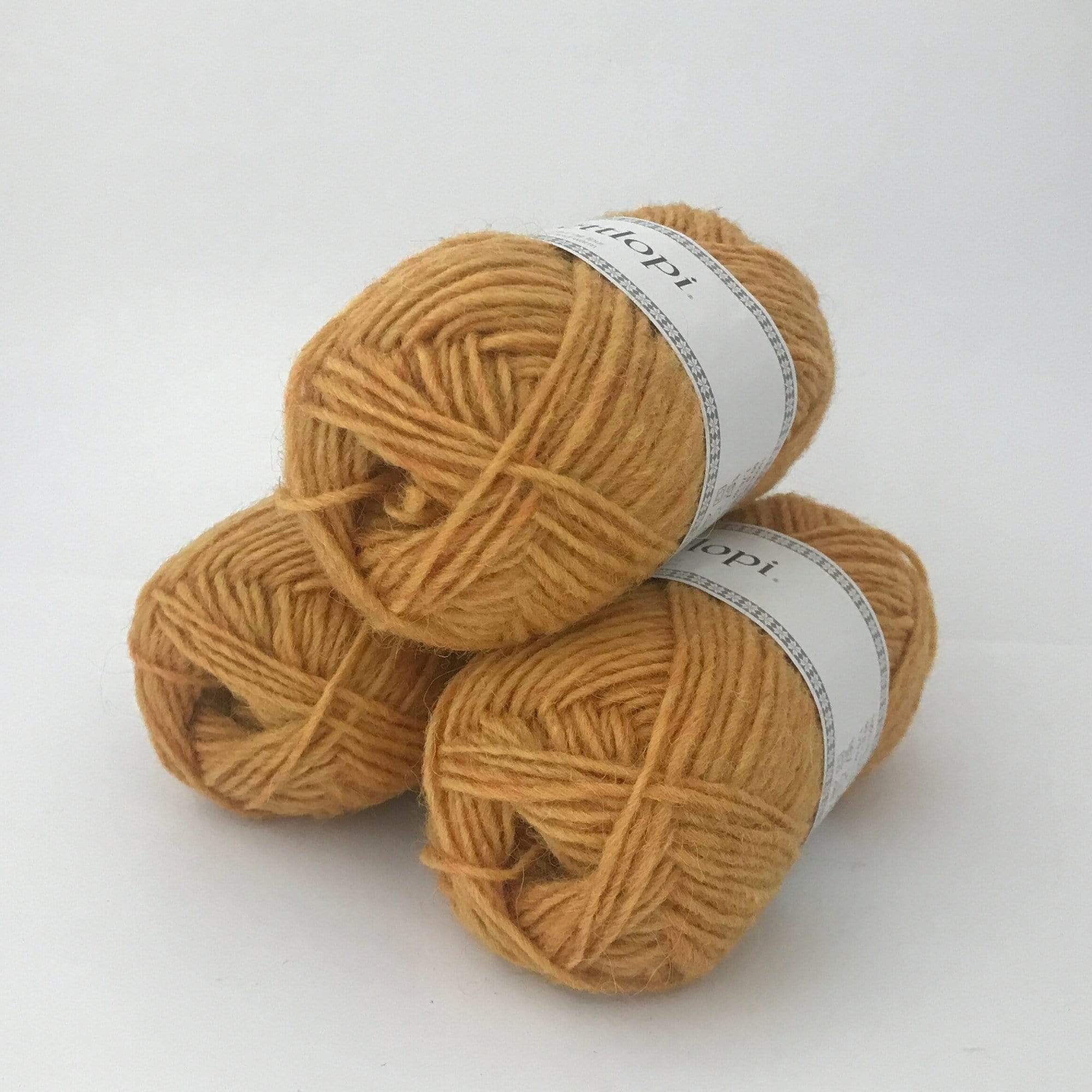 Ball of Lettlopi in colorway 1703 - mimosa.