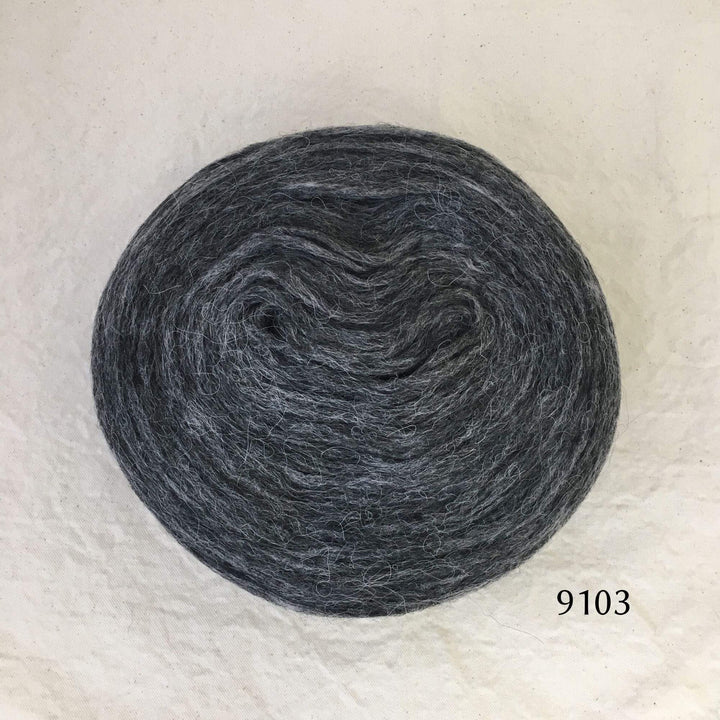Plötulopi Unspun Wool in Dark Grey Heather - 9103
