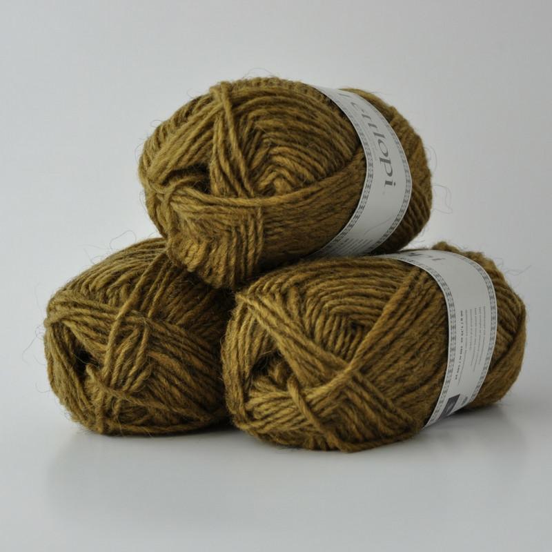 Ball of Lettlopi in colorway 9426 - golden heather.
