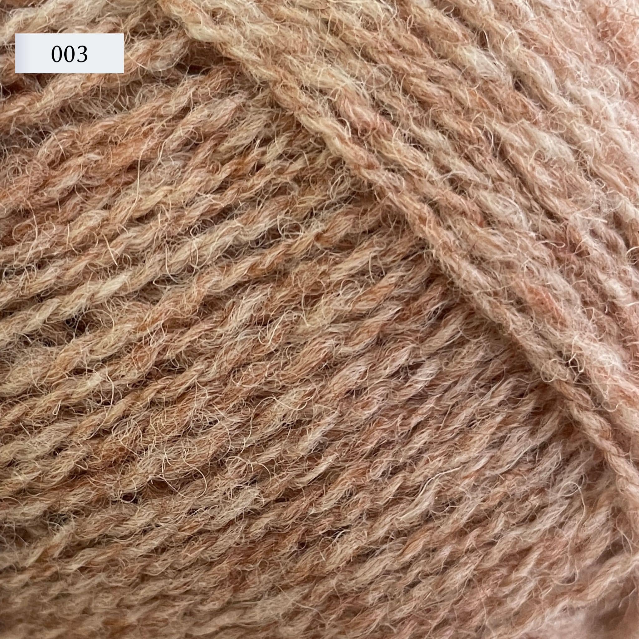 Jamieson & Smith 2ply Jumper Weight, light fingering weight yarn, in color 003, heathered tan