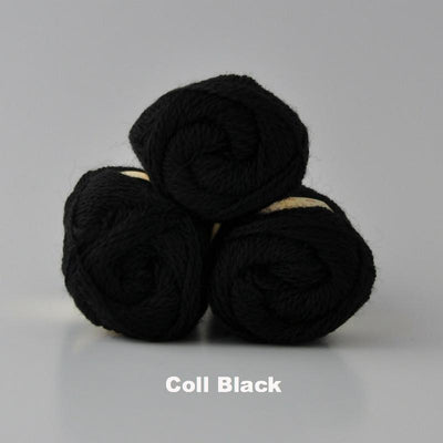 Jamieson & Smith Shetland Heritage Yarn in colorway Coll Black.