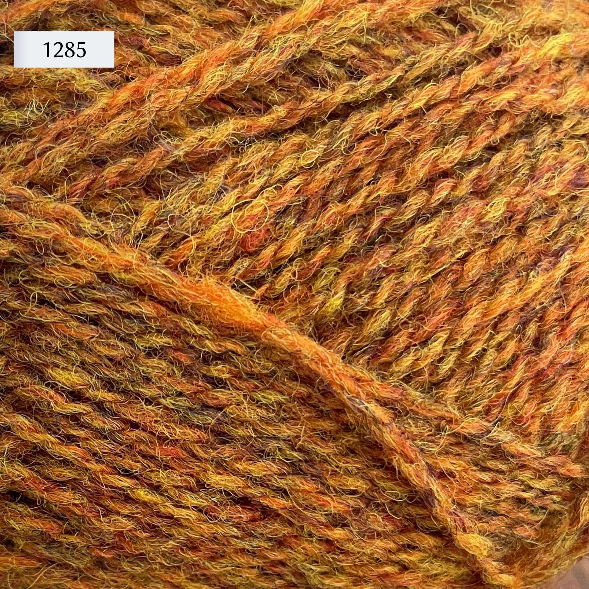 Jamieson & Smith 2ply Jumper Weight, light fingering weight yarn, in color 1285, heathered gold
