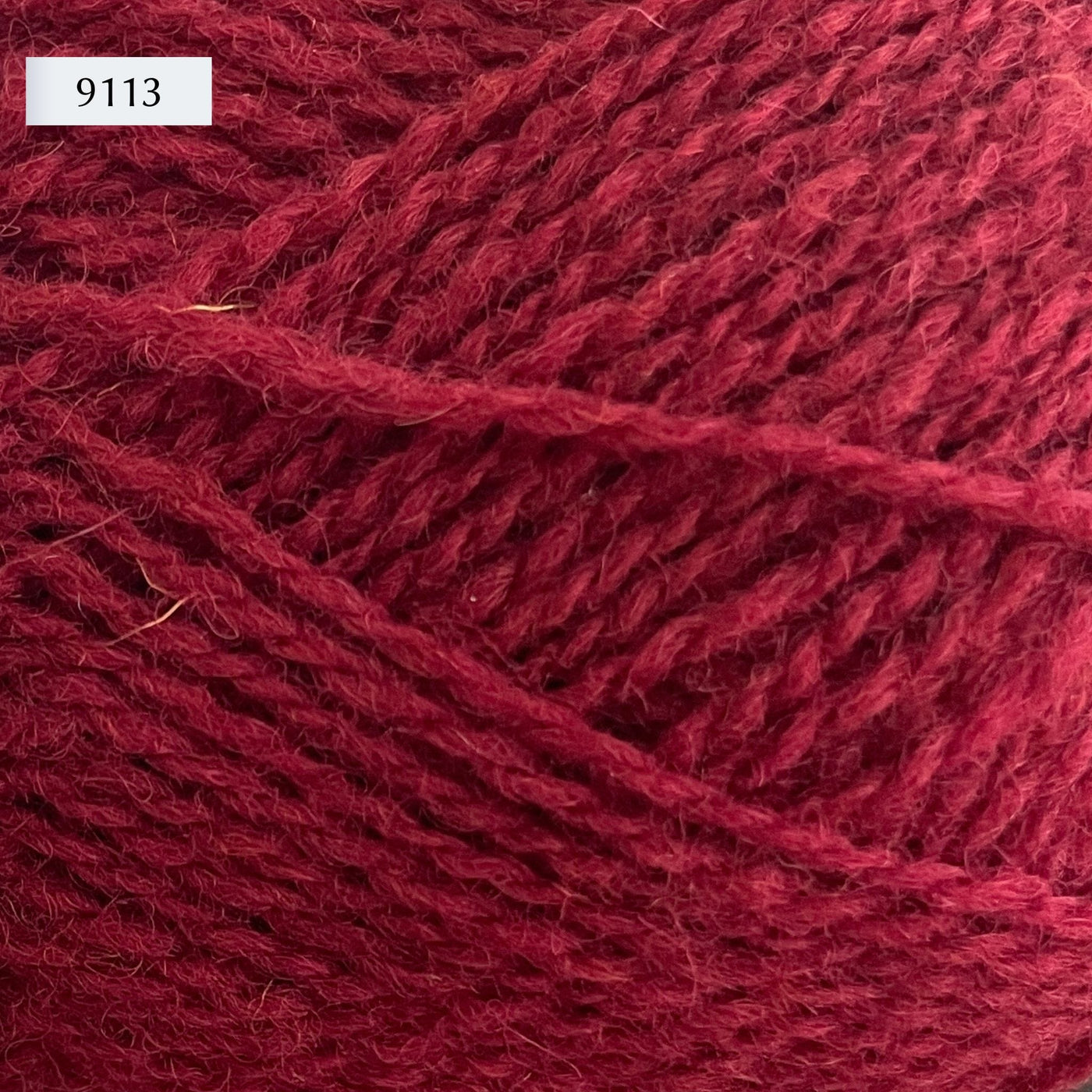 Jamieson & Smith 2ply Jumper Weight, light fingering weight yarn, in color 9113, medium red