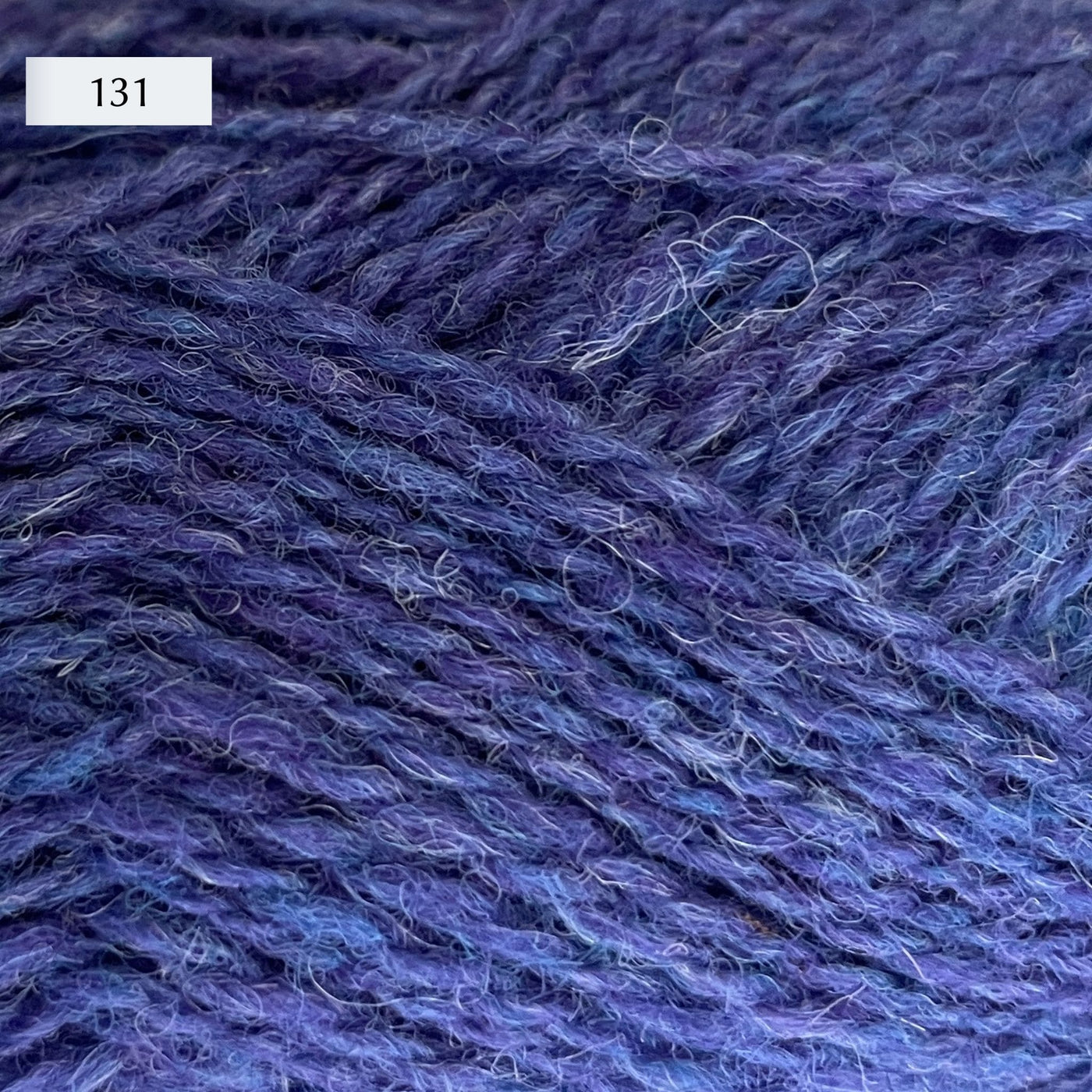 Jamieson & Smith 2ply Jumper Weight, light fingering weight yarn, in color 131, a purple-blue