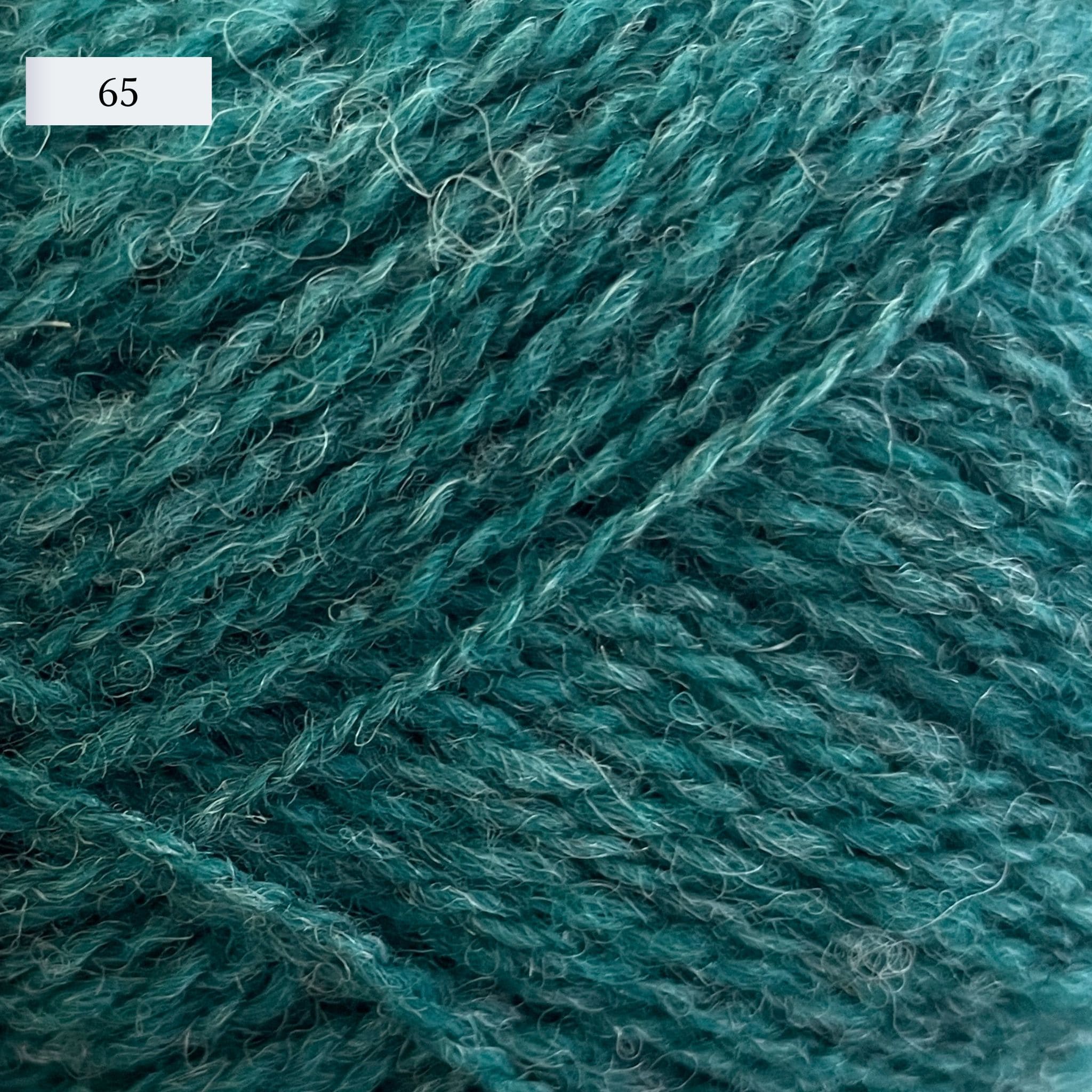 Jamieson & Smith 2ply Jumper Weight, light fingering weight yarn, in color 65, medium teal