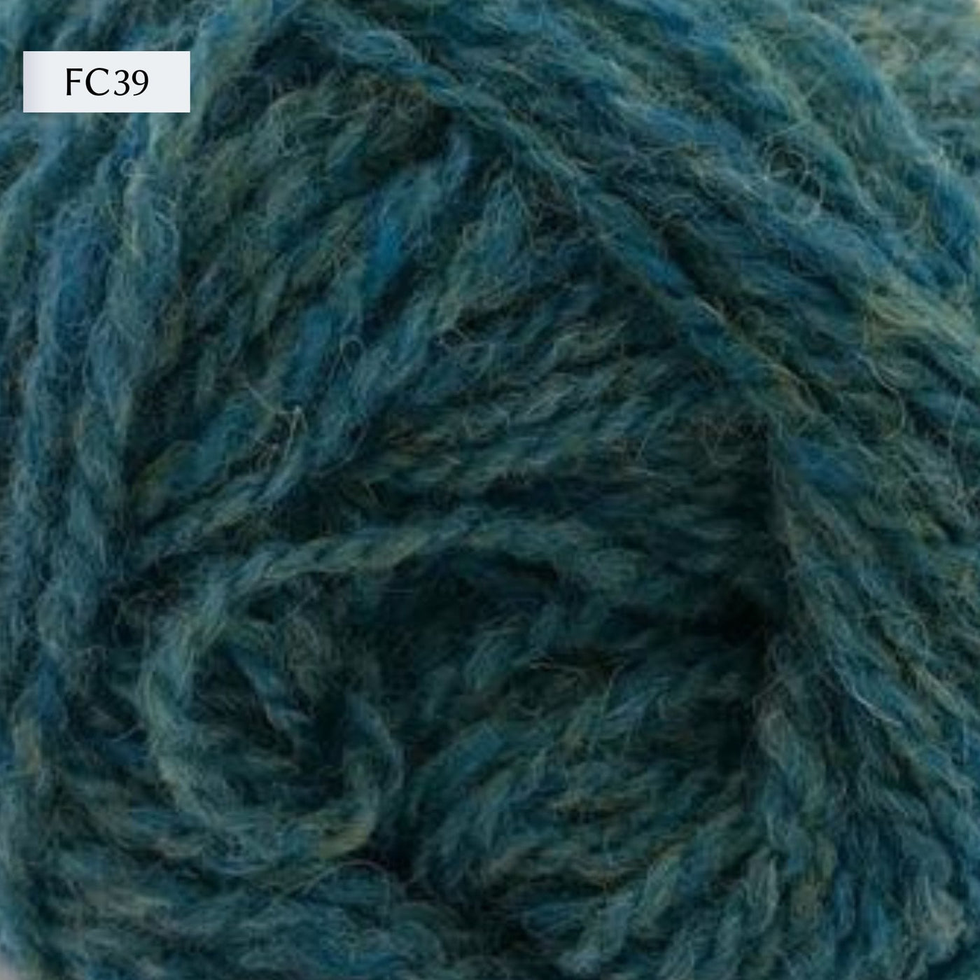 Jamieson & Smith 2ply Jumper Weight, light fingering weight yarn, in color FC39, a heathered watery blue