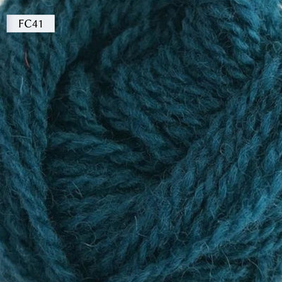 Jamieson & Smith 2ply Jumper Weight, light fingering weight yarn, in color FC41, a petrol blue