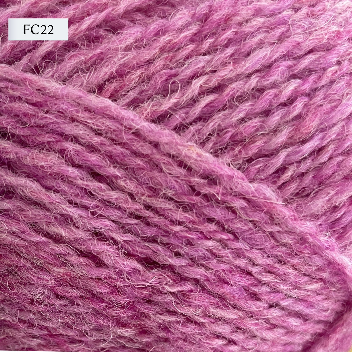 Jamieson & Smith 2ply Jumper Weight, light fingering weight yarn, in color FC22, heathered orchid purple