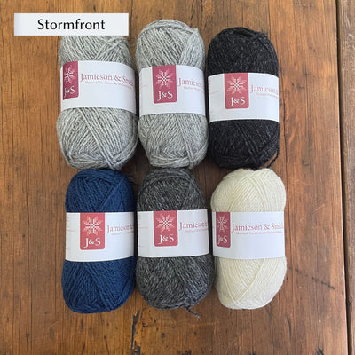 Woolly Thistle Bonnie Isle Hat Yarn Set in Jamieson & Smith