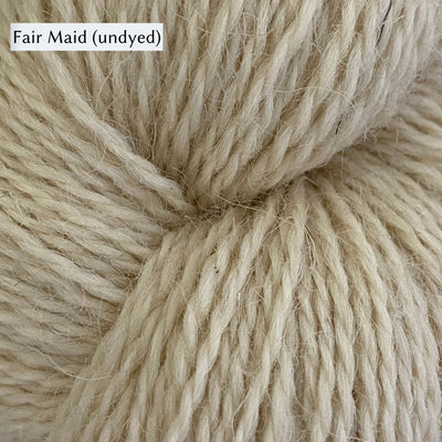 John Arbon Appledore DK, a DK weight British yarn, in color Fair Maid, undyed cream