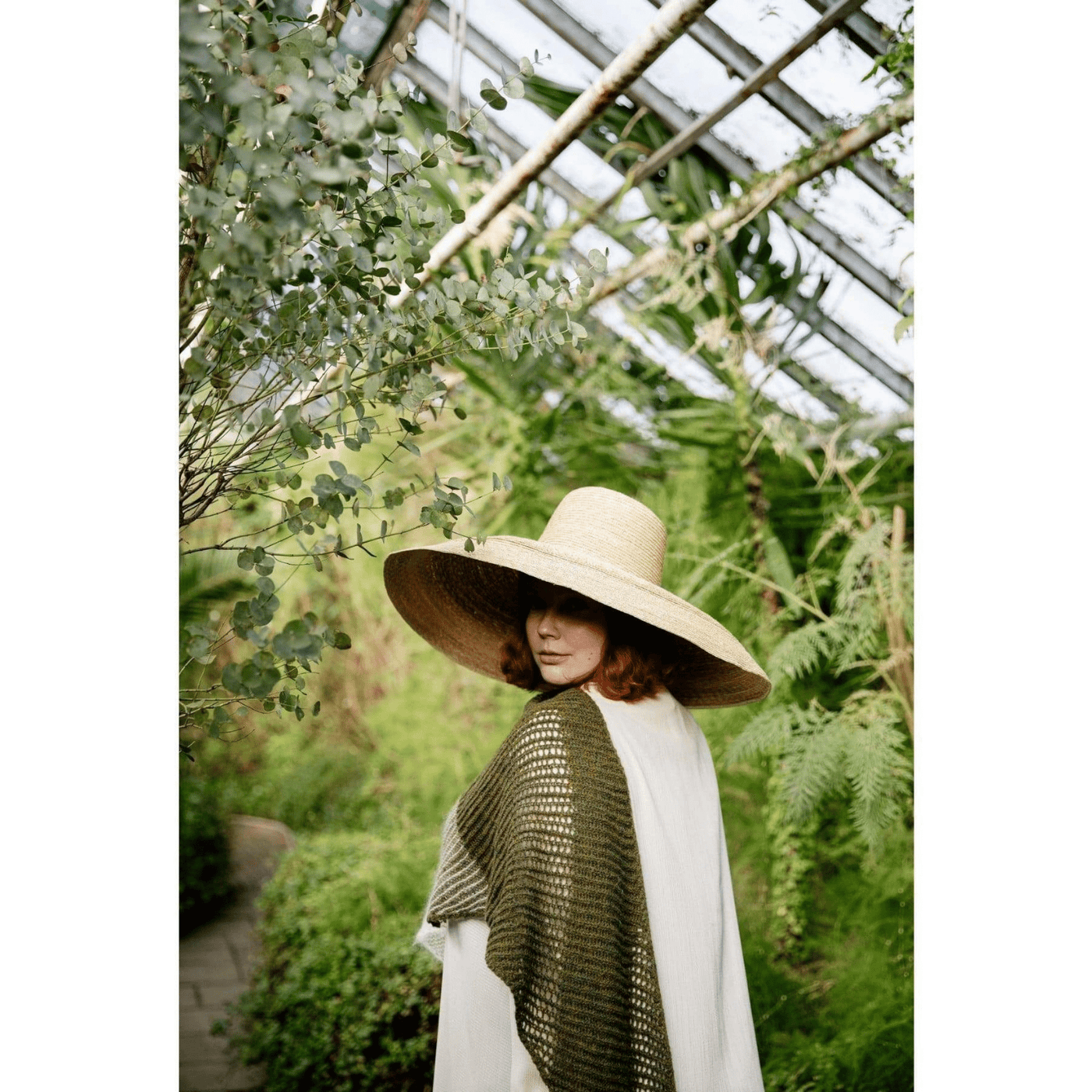 The Woolly Thistle Products Laine Magazine, Issue 11 Summer 2021 Nordic Knit Life woman wearing green knitted shawl