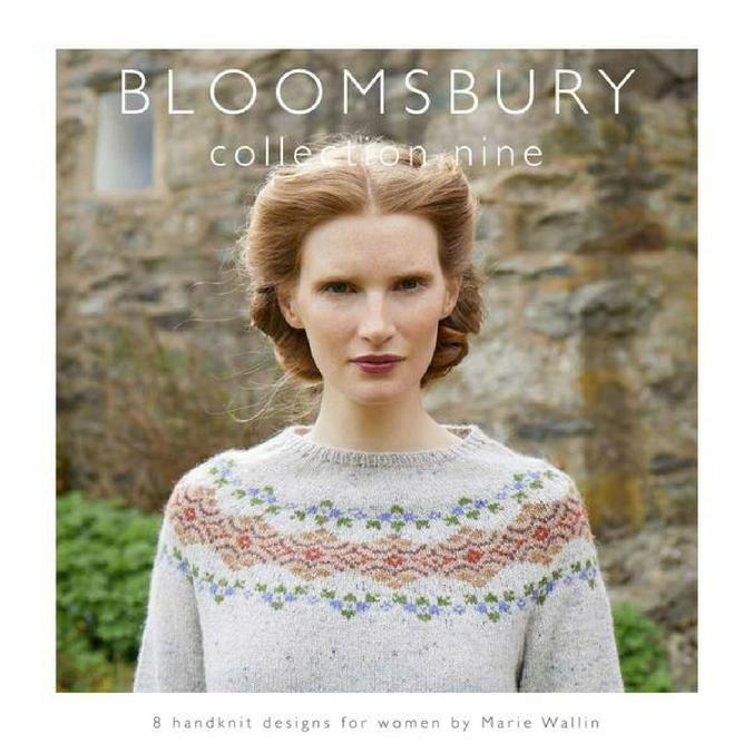 Bloomsbury collection nine cover with model wearing Marie Wallin Knit sweater.