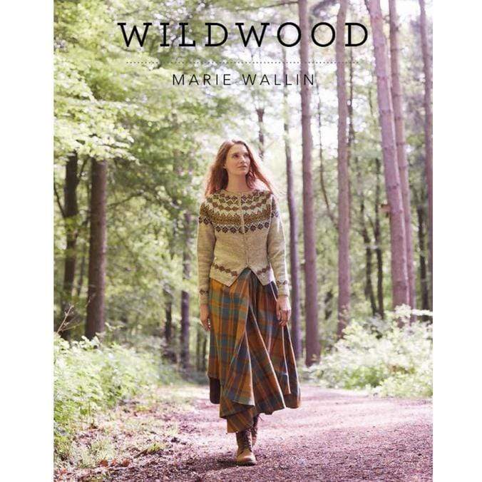 Cover of Wildwood by Marie Wallin featuring model with a knit cardigan.