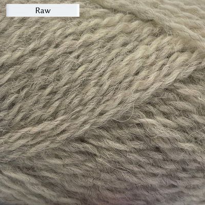 Marie Wallin's British Breeds yarn, a fingering weight, in color Raw, natural