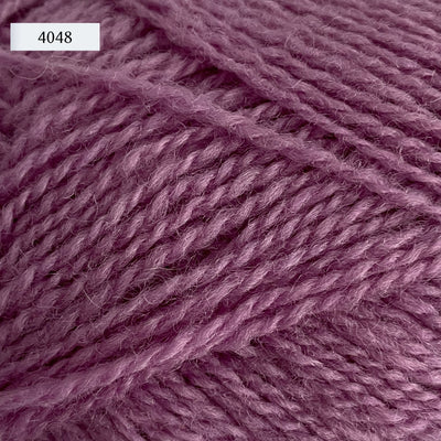 Rauma Finullgarn, a fingering/sport weight yarn, in color 4048, a honeysuckle purple