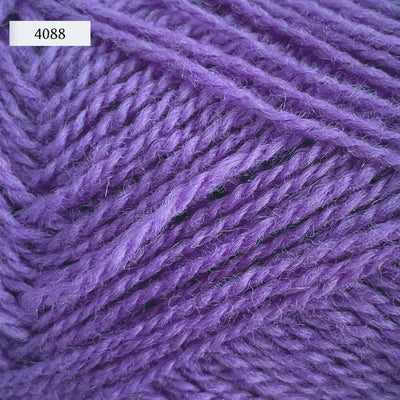 Rauma Finullgarn, a fingering/sport weight yarn, in color 4088, a medium purple