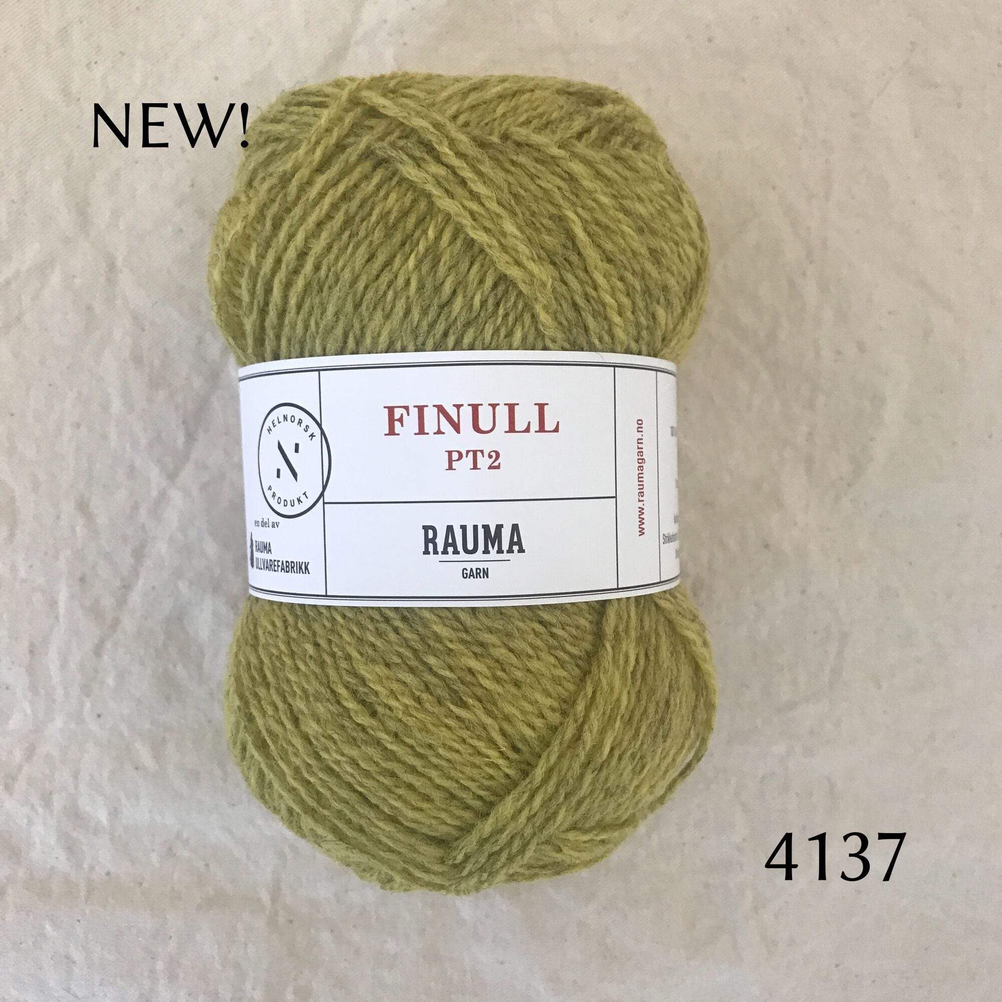 Rauma Finullgarn 4137 Heather Yellow, Yellow yarn dyed on a gray base