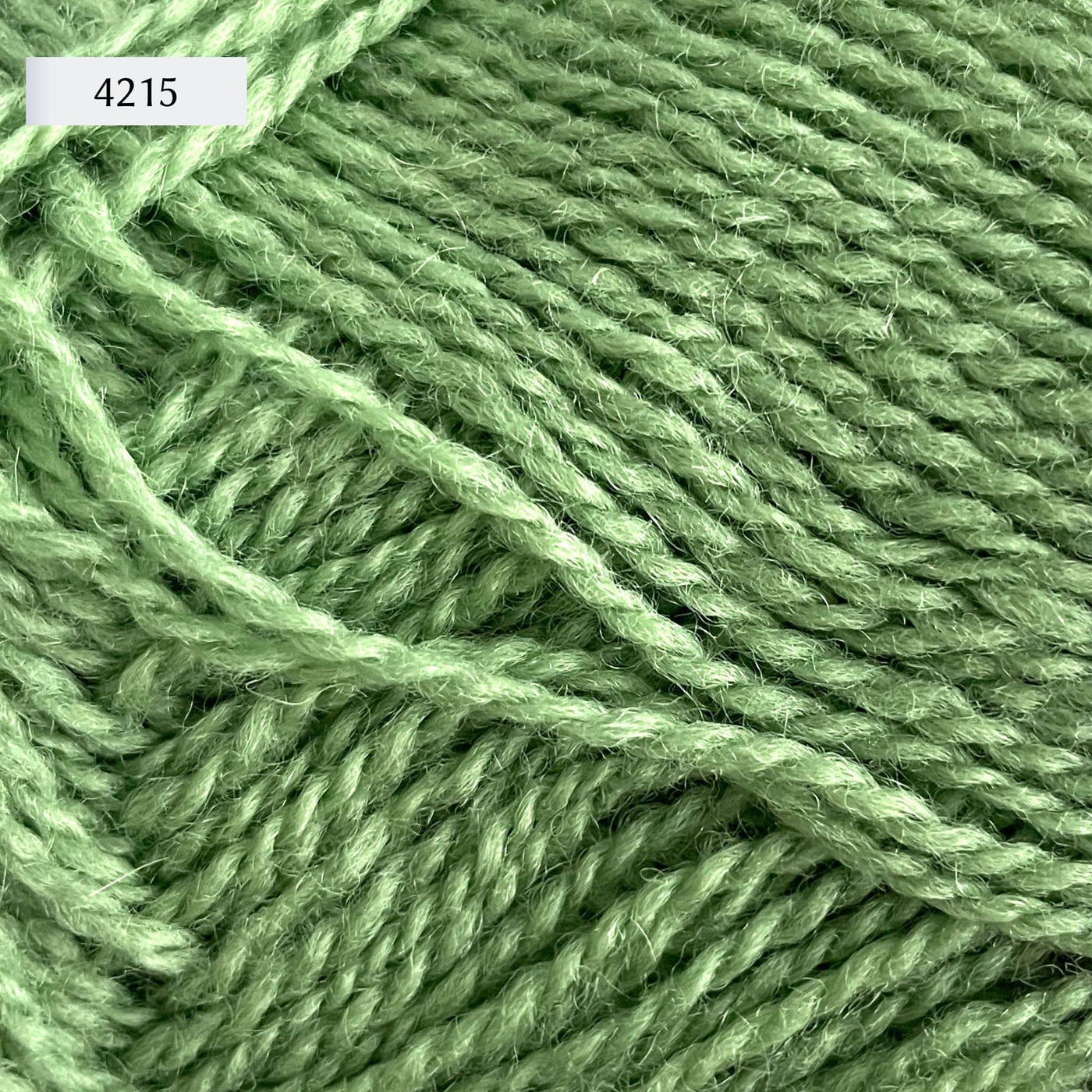 Rauma Finullgarn, a fingering/sport weight yarn, in color 4125, a sage/mint green