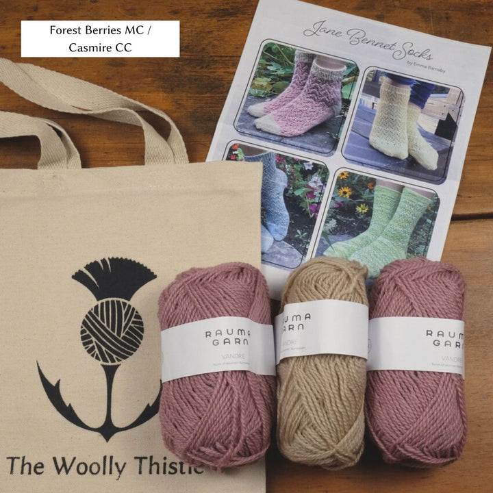 Jane Bennet Sock Kit featuring Rauma Vandre