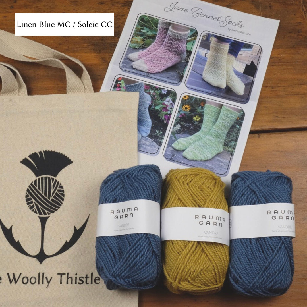 Jane Bennet Sock Kit featuring Rauma Vandre