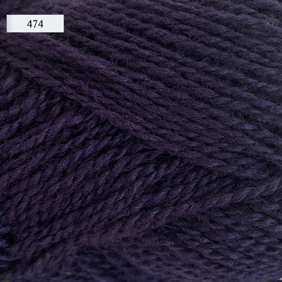 Rauma Finullgarn, a fingering/sport weight yarn, in color 474, a charcoal grey