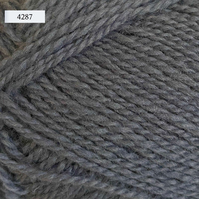 Rauma Finullgarn, a fingering/sport weight yarn, in color 4287, a gunmetal grey
